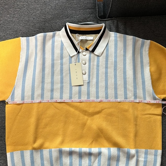 MNML striped polo shirt in size L - Picture 5 of 6